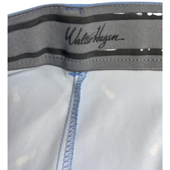 Walter Hagen Size 36 Mens Blue Golf Shorts With Pineapple Print Polyester/Spand - Picture 9 of 12